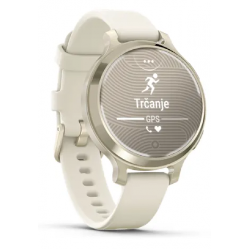 Garmin Lily 2 Active Lunar Gold/Bone silikonski remen